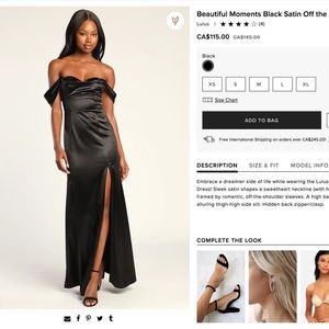 Brand New, tags on, Black Bridesmaids Dress